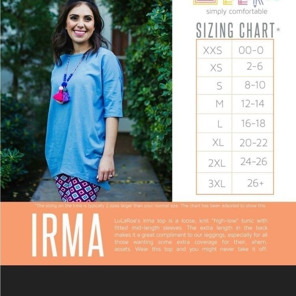 LulaRoe Irma Black Gray Stripes Pink Red Roses Floral Tunic High Low XXS-XS 00-0 - Picture 15 of 16